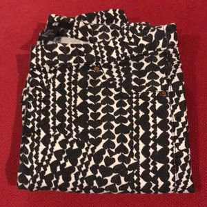 H&M Black & White Leggings with Hearts